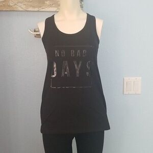 Women's Black Graphic Tank Top